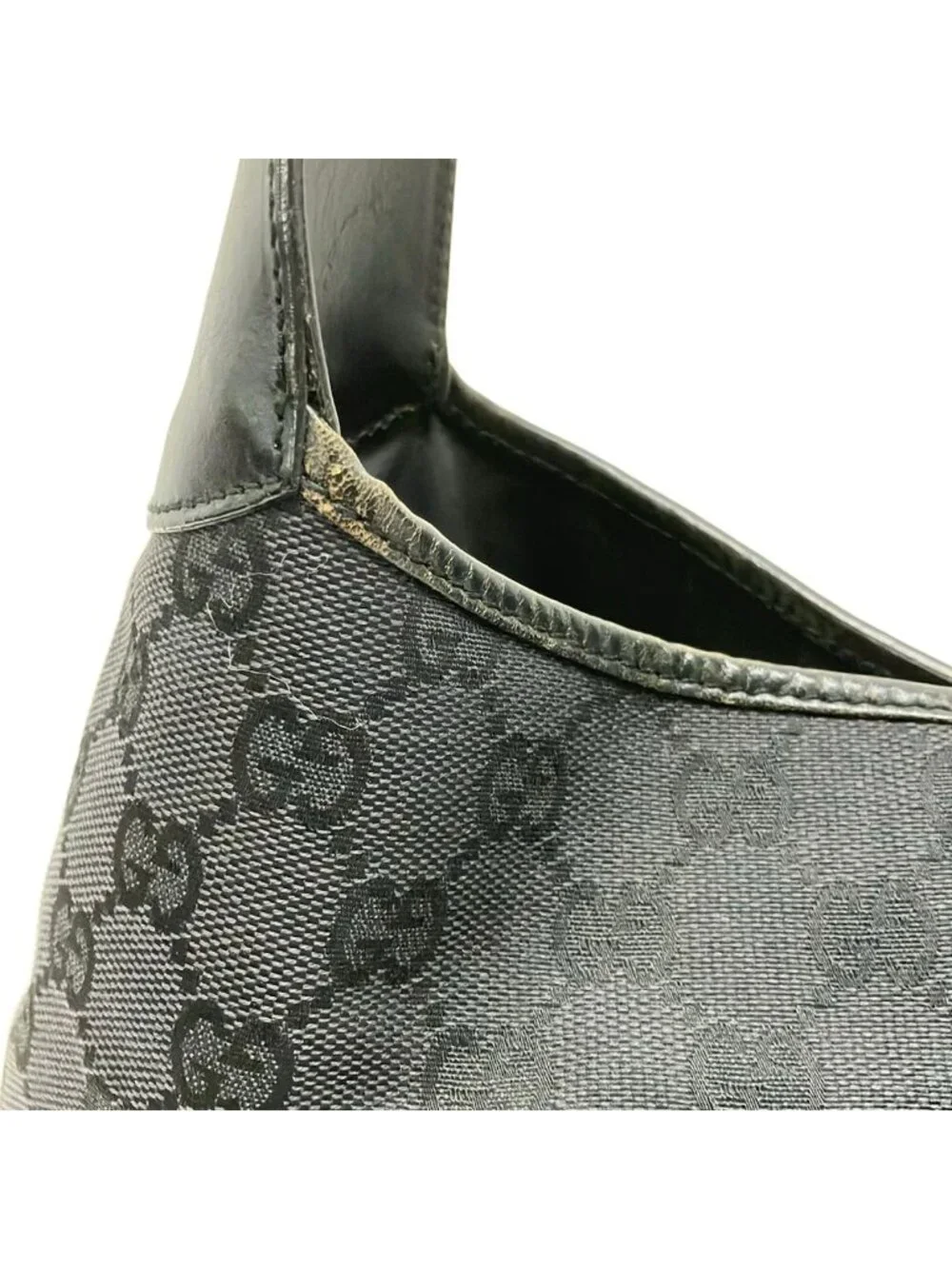 Gucci Shoulder Bag Jackie Black Leather